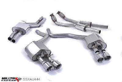SSXAU444, Audi S/RS S7 Sportback 4.0 TFSI quattro S tronic 2012- Milltek, Cat-back system, Resonated (quieter). Polished Tips. Some 2016 and later models have an updated valve location on one rear silencer meaning the wiring loom needs extending to accommodate. Quad 100mm GT100 Polished, 2,76 inch, 70mm