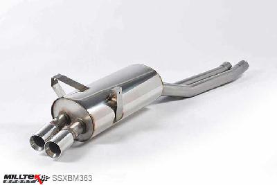 SSXBM363, BMW 3 Series E36 M3 3.0 / 3.2 1992-1999 Milltek, Cat-back system,  Twin 76.2mm Special, 2,37 inch, 60,32mm