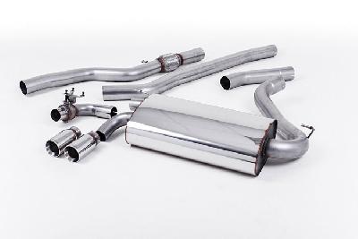 SSXBM1009, BMW 4 Series F32 428i Coupe (automatic and without tow bar and N20 Engine Only) 2014- Milltek, Cat-back system, OE-style twin-outlet. Non-resonated (louder). Polished tips Twin 76.2mm GT76, 3 inch, 76,2mm