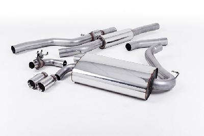 SSXBM1008, BMW 4 Series F32 428i Coupe (automatic and without tow bar and N20 Engine Only) 2014- Milltek, Cat-back system, OE-style twin-outlet. Resonated (quieter). Polished tips Twin 76.2mm GT76, 3 inch, 76,2mm