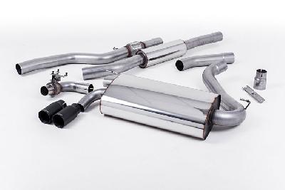 SSXBM1001, BMW 4 Series F32 428i Coupe (manual and without tow bar and N20 Engine Only) 2014- Milltek, Cat-back system, OE-style twin-outlet. Resonated (quieter). Cerakote Black tips Twin 76.2mm GT76, 3 inch, 76,2mm