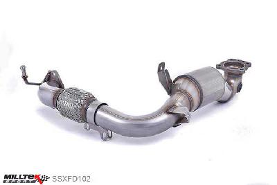 SSXFD102, Ford Fiesta 1.0T EcoBoost (100/125/140PS) 2013- Milltek, Large Bore Downpipe and Hi-Flow Sports Cat, Requires a Stage 2 ECU remap and must be fitted with the Milltek Sport cat-back system , 2,37 inch, 60,3mm