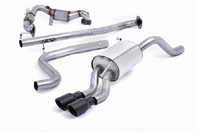 SSXFD139, Ford Fiesta 1.0T EcoBoost (100/125/140PS) 2013- Milltek, Turbo-back system including Hi-Flow Sports Cat, Non-resonated (louder). Cerakote Black Tips. Requires a Stage 2 ECU remap. Requires Fiesta Zetec S rear valance (part number 1833264) available from your local Ford dealer Twin 80mm GT80 Cerakote Black, 2,37 inch, 60,3mm