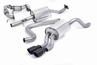 SSXFD138, Ford Fiesta 1.0T EcoBoost (100/125/140PS) 2013- Milltek, Turbo-back system including Hi-Flow Sports Cat, Resonated (quieter). Cerakote Black Tips. Requires a Stage 2 ECU remap. Requires Fiesta Zetec S rear valance (part number 1833264) available from your local Ford dealer Twin 80mm GT80 Cerakote Black, 2,37 inch, 60,3mm