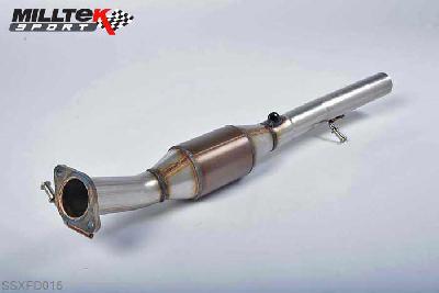 SSXFD016, Ford Fiesta Mk6 ST 150 2005-2008 Milltek, Hi-Flow Sports Cat, For use with Milltek manifold and must be fitted with the Milltek Sport cat-back system and requires a Stage 2 ECU remap , 2,36 inch, 60mm