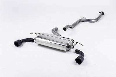 SSXFD056, Ford Focus Mk2 ST 225 2005-2010 Milltek, Cat-back system, Non-resonated (louder) with 100mm Jet Cerakote Trims 100mm Jet, 2,75 inch, 69,85mm