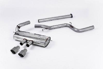 SSXFD114, Ford Focus Mk3 ST 2.0-litre EcoBoost 5-Door Hatchback 2012- Milltek, Cat-back system, Non-resonated (louder). Titanium Tips Dual 100mm GT100 Titanium, 3 inch, 76,2mm