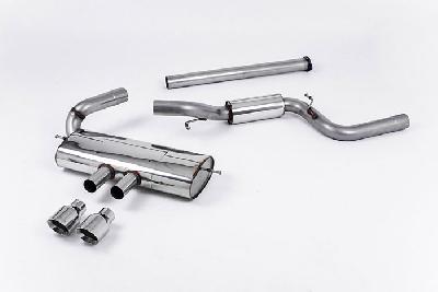 SSXFD119, Ford Focus Mk3 ST 2.0-litre EcoBoost 5-Door Hatchback 2012- Milltek, Cat-back system, Semi-resonated (non-resonated front with resonated centre silencer). Polished Tips Dual GT100 Polished, 3 inch, 76,2mm