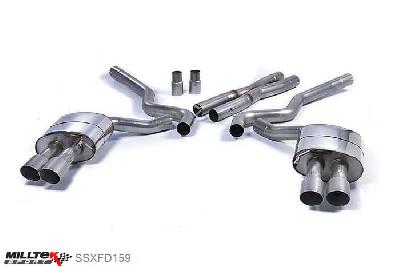 SSXFD159, Ford Mustang 5.0 V8 GT (Fastback) 2015- Milltek, Cat-back system, Non Res (Louder) with Quad Titanium GT-90 Tips - Requires Roush Rear Valance Quad 90mm GT90 Titanium, 2,76 inch, 70mm