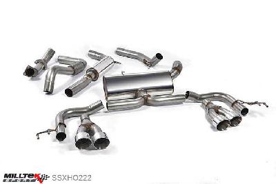 SSXHO222, Honda Civic Type R FK2 Turbocharged 2.0 litre i-VTEC (LHD models only) 2015- Milltek, Cat-back system, Polished Tips. Awaiting EC-Approval... Quad 100mm GT100 Polished, 3 inch, 76,2mm