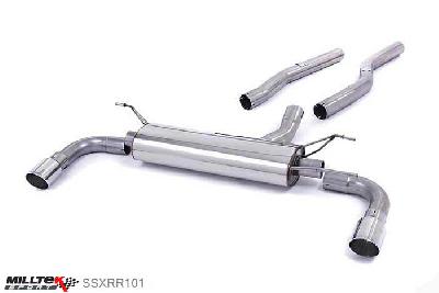 SSXRR101, Landrover Evoque 5-door and Coupe / TD4 and SD4 / Pure and Prestige / 4WD-only 2011- Milltek, Cat-back system,  Dual 90mm GT90, 2,76 inch, 70mm
