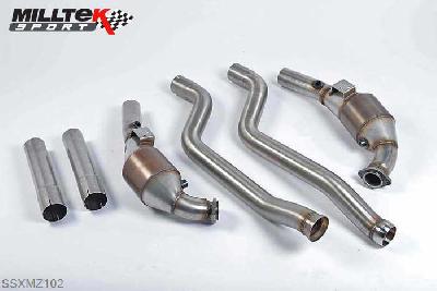SSXMZ102, Mercedes AMG C-Class C63 AMG 2007-2011 Milltek, Primary Hi-Flow Cats and Secondary Cat Bypass, Fits with original exhaust , 2,75 inch, 69,85mm