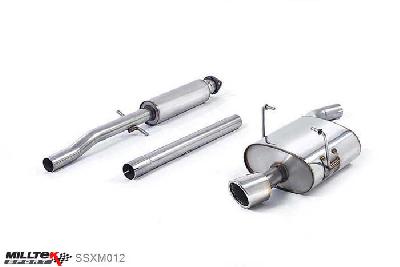 SSXM012, Mini Mk1 (R50) One 1.6i 2001-2006 Milltek, Cat-back system, Jet - Includes bracket locator for 2004 cars 90mm Jet, 2,13 inch, 53,98mm