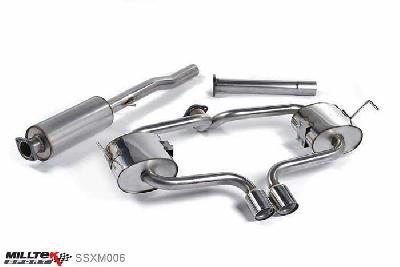 SSXM006, Mini Mk1 (R53) Cooper S 2002-2006 Milltek, Cat-back system, Resonated (quieter). Includes bracket locator for 2004 cars 76.2mm Special, 2,5 inch, 63,5mm