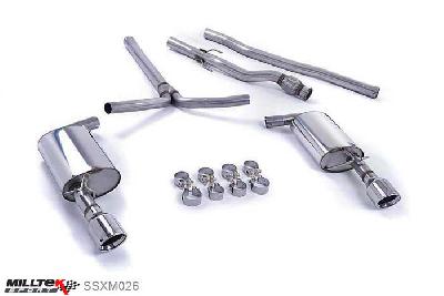 SSXM026, Mini Mk2 (R55) Cooper S Clubman 1.6i Turbo 2007- Milltek, Cat-back system, Non-resonated (louder) Dual 100mm Jet, 2,5 inch, 63,5mm