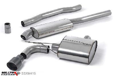 SSXM415, Mini Mk3 (F56) Cooper 1.5T 2014- Milltek, Cat-back system, Resonated (quieter) with Cerakote Black Tip. Awaiting EC-Approval... 100mm GT100 Cerakote Black, 2,76 inch, 70mm