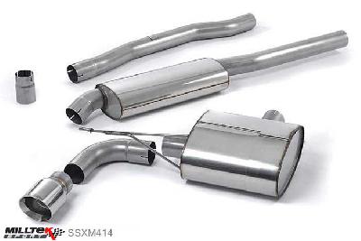 SSXM414, Mini Mk3 (F56) Cooper 1.5T 2014- Milltek, Cat-back system, Resonated (quieter) with Polished Tip. Awaiting EC-Approval... 100mm GT100 Polished, 2,76 inch, 70mm