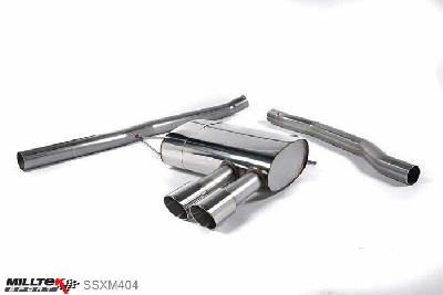 SSXM404, Mini Mk3 (F56) Mini Cooper S 2.0 Turbo (UK and European models) 2014- Milltek, Cat-back system, Non-resonated (louder). Polished Tips Twin 90mm GT90 Polished, 2,75 inch, 69,85mm