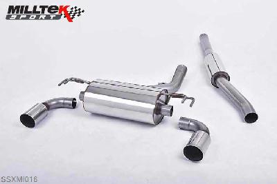 SSXMI016, Mitsubishi Lancer Evolution X 2.0 Turbo 2008-2014 Milltek, Cat-back system,  Raptor Raptor, 3 inch, 76,2mm