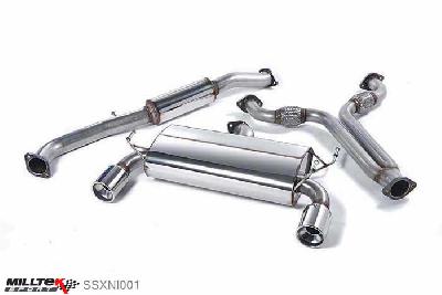 SSXNI001, Nissan 350Z 3.5 V6 2003-2010 Milltek, Cat-back system,  Dual 100mm Meteor, 3 inch, 76,2mm