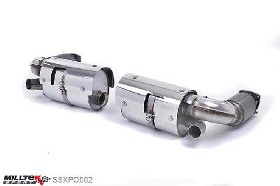 SSXPO002, Porsche 911 996 Turbo (inc X50/GT2) 2000-2005 Milltek, Turbo-back system Assembly, 100 cell cats. Requires a Stage 2 ECU remap. Uses Original Tips , 2,5 inch, 63,5mm