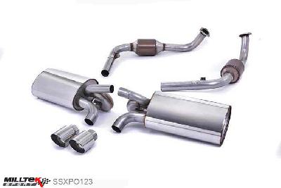 SSXPO123, Porsche Boxster S 3.2 987 Gen1 2004-2009 Milltek, Cat-back system, Polished Tips. Inc. Rear Catalysts Twin 90mm Special, 2,13 inch, 54mm