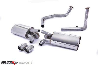 SSXPO118, Porsche Boxster S 3.4 987 Gen2 2009-2013 Milltek, Cat-back system, Non-resonated (louder) Twin 90mm Special, 2,25 inch, 57,15mm