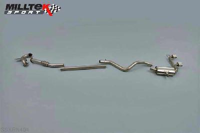 SSXRN404, Renault Megane Renaultsport 230 Renault F1 Team R26 / R26R 2006-2009 Milltek, Turbo-back system excluding Hi-Flow Sports Cat, For track use only. Dual GT80-LITE, 2,76 inch, 70mm