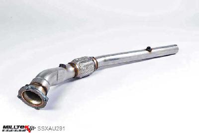 SSXAU291, Seat Leon 1.8T Sport and Cupra 180PS 2000-2005 Milltek, Large-bore Downpipe and De-cat, Must be fitted with the Milltek Sport cat-back system and requires a Stage 2 ECU remap , 3 inch, 76,2mm