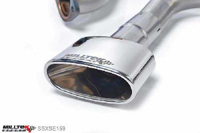 SSXSE159, Seat Leon Cupra 280 and 290 2.0 TSI (280 and 290PS) 2014- Milltek, Cat-back system, Louder. Polished Oval Tips 152x76mm Oval, 3 inch, 76,2mm