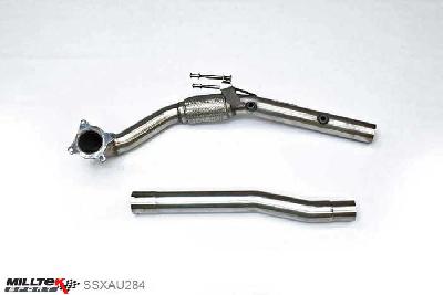SSXAU284, Seat Leon FR 2.0 T FSI 200-211PS 2006-2013 Milltek, Large-bore Downpipe and De-cat, Must be fitted with the Milltek Sport cat-back system and requires a Stage 2 ECU remap , 3 inch, 76,2mm