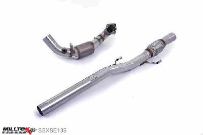 SSXSE135, Skoda Fabia vRS 1.4 TSI 180bhp Hatch 2011- Milltek, Large Bore Downpipe and Hi-Flow Sports Cat, Must be fitted with the Milltek Sport cat-back system and requires a stage 2 ECU Remap , 2,76 inch, 70mm