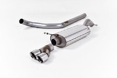 SSXSK011, Skoda Fabia vRS 1.4 TSI 180bhp Hatch 2011- Milltek, Cat-back system, Non-resonated (louder). Suitable for both Xenon and non-Xenon equipped models. Twin 80mm GT80 Polished, 2,76 inch, 70mm