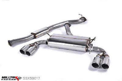 SSXSB017, Subaru Impreza WRX STi Jap-spec (2.0 Turbo) 2008-2011 Milltek, Cat-back system,  Twin 90mm Jet, 3 inch, 76,2mm