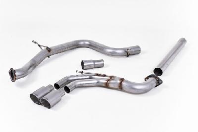 SSXVW340, VW Golf MK7 GTD 2.0 TDI 185PS 2013- Milltek, Cat-back system, Non-resonated (louder). Titanium Tips Twin 80mm GT80 Titanium, 3 inch, 76,2mm