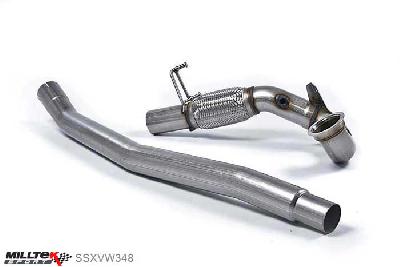 SSXVW348, VW Golf MK7 R Estate / Variant 2.0 TSI 300PS 2015- Milltek, Large-bore Downpipe and De-cat, For fitment with the OE System Only , 3 inch, 76,2mm