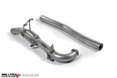 SSXVW267, VW Passat B7 2.0 TFSI Saloon and Estate / Station Wagon 2010- Milltek, Cat-back system,  Twin 80mm GT80 Polished, 2,75 inch, 69,85mm