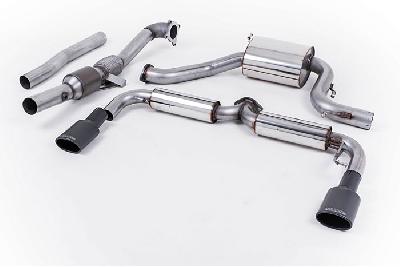 SSXVW153, VW Scirocco R 2009- Milltek, Turbo-back system including Hi-Flow Sports Cat, 3-inch. Requires a Stage 2 ECU remap , 3 inch, 76,2mm