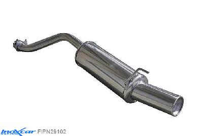 IX FIPN29102, Abarth Grande Punto 1.4 T-JET (155PK) 2007- Diameter 60mm, Inoxcar Rear silencer 1X102mm Stainless steel, With E.E.C. homologation