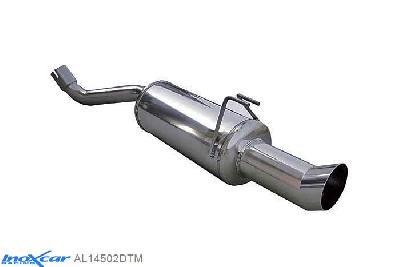 IX AL14502DTM, Alfa Romeo 145 1.6 TS (120PK) -2001, Inoxcar Rear silencer 1XDTM Stainless steel, With E.E.C. homologation