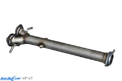 IX AF147, Alfa Romeo 147 3.2 GTA (250PK) 2002-, Inoxcar Catalyst replacement pipe (2 sonde) Stainless steel, Without E.E.C. homologation
