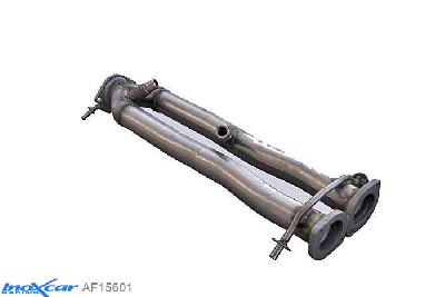 IX AF15601, Alfa Romeo 156 3.2 GTA (250PK) 2002-, Inoxcar Catalyst replacement pipe (2 sonde) Stainless steel, Without E.E.C. homologation
