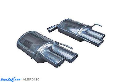 IX ALBR0190, Alfa Romeo Brera (939) 2.2 JTS (Coupe / Spider) 2006-, Inoxcar Rear silencer 2X90X70mm Left and Right Stainless steel, Without E.E.C. homologation