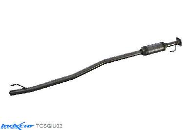 IX TCSGIU02, Alfa Romeo Giulietta (940) 1.4 Turbo Multiair (120PK) 2012-  Diameter 50mm, Inoxcar Central pipe with silencer Stainless steel, With E.E.C. homologation
