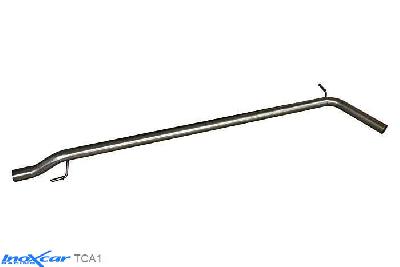 IX TCA1, Audi A1 (8X) 1.4 TFSi SPORT (185PK) 2011- Diameter 55mm, Inoxcar Direct central pipe Stainless steel, Without E.E.C. homologation