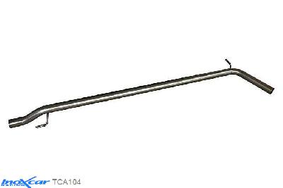 IX TCA104, Audi A1 (8X) 1.4 TURBO (122PK) 2011-, Inoxcar Direct central pipe Stainless steel, Without E.E.C. homologation