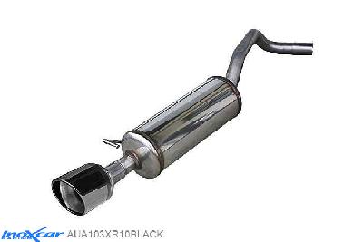 IX AUA103XR10BLACK, Audi A1 (8X) 1.6 TDI (90PK), Inoxcar Rear silencer 1X100 X-RACE BLACK EDITION Stainless steel, With E.E.C. homologation