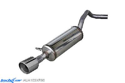 IX AUA103XR90, Audi A1 (8X) 1.6 TDI (90PK), Inoxcar Rear silencer 1X90 X-RACE Stainless steel, With E.E.C. homologation