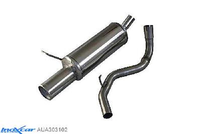IX AUA303102, Audi A1 (8X) 1.8 (125PK) / 1.8 20V (125PK) -2003 Diameter 50mm, Inoxcar Rear silencer 1X102mm Stainless steel, With E.E.C. homologation