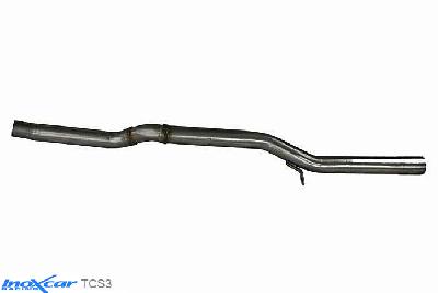 IX TCS3, Audi A1 (8X) S3 1.8 TURBO (210PK-225PK) 1999-2003 Diameter 60mm, Inoxcar Direct central pipe Stainless steel, Without E.E.C. homologation